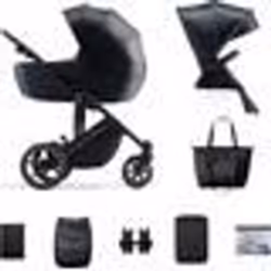 Poussette 2 en 1 Combinée Kinderkraft PRIME2 Jusquà 22 kg Avec Nacelle spacieuse Large plage de réglage Noir