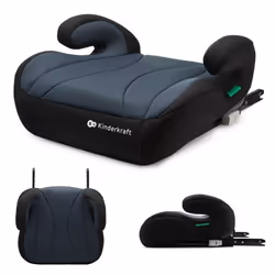 Réhausseur enfant I-size 135-150 cm - KINDERKRAFT I-BOOST - Montage facile ou isofix - Léger seulement 25 kg - Noir