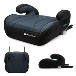 Réhausseur enfant I-size 135-150 cm - KINDERKRAFT I-BOOST - Montage facile ou isofix - Léger seulement 25 kg - Noir