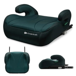 Réhausseur Auto Kinderkraft I-BOOST I-SIZE 135–150 cm ISOFIX ou Ceinture Norme R129 Léger 25 kg Sécurité Optimale Vert