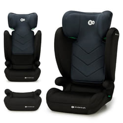 Siège auto I-size 100-150 cm - KINDERKRAFT I-SPARK - Rehasseur pour enfants - Installation rapide - Systèmes de sécurité - Noir