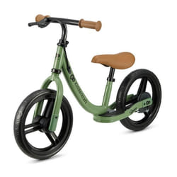 Vélo d’Équilibre Kinderkraft SPACE Frein à Main Grandes Roues en Mousse Repose-Pieds Confortable Développe l’Équilibre Vert