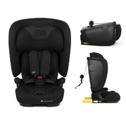 Siège-Auto Enfant Kinderkraft FIX2GO I-SIZE 76–150 cm 15 Mois à 12 Ans ISOFIX Dossier Pliable Facile à Transporter Noir