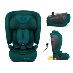 Siège-Auto Enfant Kinderkraft FIX2GO I-SIZE 76–150 cm 15 Mois à 12 Ans ISOFIX Dossier Pliable Facile à Transporter Vert