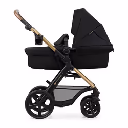 Poussette 4 en 1 Combinée Kinderkraft MOOV2 Inclus Siège auto avec base I-size Système de voyage Grandes Roues Noir