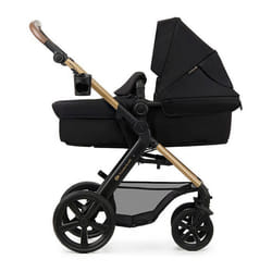 Poussette 4 en 1 Combinée Kinderkraft MOOV2 Inclus Siège auto avec base I-size Système de voyage Grandes Roues Noir