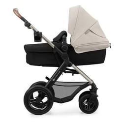 Poussette 4 en 1 Combinée Kinderkraft MOOV2 Inclus Siège auto avec base I-size Système de voyage Grandes Roues Gris