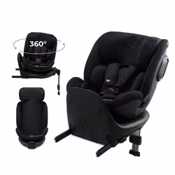 Siège auto I-size 40-150 cm - KINDERKRAFT XRIDER - Rotation à 360° - Base intégrée avec isofix - 8 positions dinclinaison - N ...