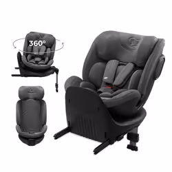 Siège auto I-size 40-150 cm - KINDERKRAFT XRIDER - Rotation à 360° - Base intégrée avec isofix - 8 positions dinclinaison - G ...