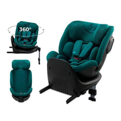 Siège auto I-size 40-150 cm - KINDERKRAFT XRIDER 2 - Rotation à 360° - Base intégrée avec isofix - 8 positions dinclinaison - Vert
