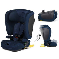 Siège-Auto Enfant Kinderkraft FIX2GO I-SIZE 76–150 cm 15 Mois à 12 Ans ISOFIX Dossier Pliable Facile à Transporter Bleu