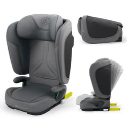 Siège-auto Kinderkraft UNITY 2 ISOFIX – 100-150 cm – Fonction sommeil sécurité SPS+ H-GUARD – Gris