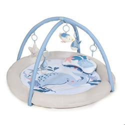 Tapis d'éveil Kinderkraft COZYPLAY avec arceaux et jouets pliable lavable doux bébé Nordic Breeze