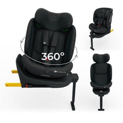 Siège Auto Kinderkraft I-360 2 PLUS i-Size 40-150 cm ISOFIX pivotant 360° RWF/FWF AIR FLOW Noir