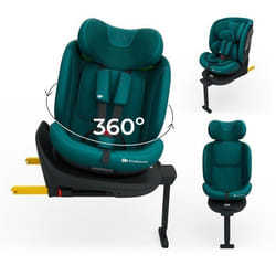Siège Auto Kinderkraft I-360 2 PLUS i-Size 40-150 cm rotation 360° H-GUARD+ SPS+ jambe de force Vert