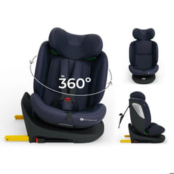 Siège auto Kinderkraft I-GROW 2 PLUS 4-en-1 40-150 cm i-Size pivotant 360 ISOFIX Top Tether sécurité H-GUARD+ marine