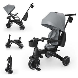 Tricycle - KINDERKRAFT - JAZZ 3 - 6 en 1 - évolutif - gris