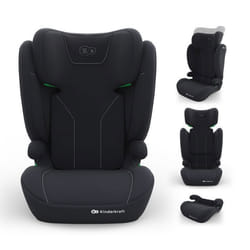 Siège auto Kinderkraft I-SPARK 2 PLUS i-Size 100-150 cm 2 en 1 booster H-GUARD SPS appuie-tête réglable noir
