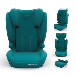 Siège auto Kinderkraft I-SPARK 2 PLUS i-Size 100-150 cm rehausseur 2 en 1 ceinture 3 points dossier amovible vert