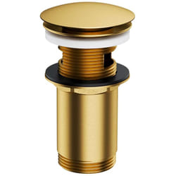 Omnires - Accessoires - Bonde de lavabo, Click Clack, or brossé A706GLB