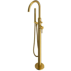Y - Mitigeur de baignoire au sol, avec corps d'encastrement, or brossé Y1233GLB - Omnires