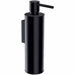 Distributeur de savon liquide couleur : noir mat matériau : laiton dimensions : 190,5 x 50 x 60,5 mm volume : 150 ml installa ...