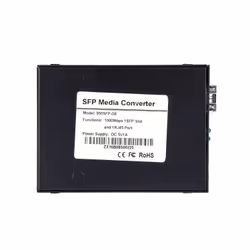 Extralink SEDIR FIBER ETHERNET MEDIA CONVERTER 1X SFP 1GB 1X RJ45 1GB - MC220 - Converter - Glasfaser (LWL) convertisseur de support réseau Interne 1000 Mbit/s 1 nm Noir