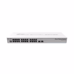 Mikrotik CRS326-24G-2S+RM, Géré, L2, Gigabit Ethernet (10/100/1000)