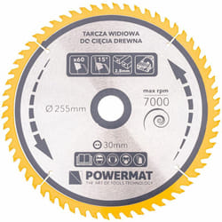 Lame de scie circulaire universelle pour bois ø 255 x 30 mm 60 dents