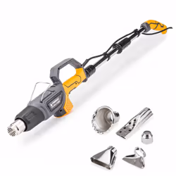 Brûleur électrique pistolet désherbeur 2000W jusqu'à 650° + 5 embouts Ce brûleur filaire 2000W à air chaud est multifonction. ...