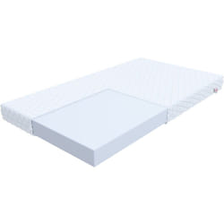 Matelas BERGAMO 80x190 cm Mousse polyuréthane - Equilibré - réversible et déhoussable