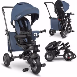 Tricycle évolutif LIONELO Tris - Siège réversible & réglable - Jusquà 25 Kg - Bleu