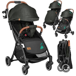 Poussette canne compacte LIONELO Julie One - Jusuqà 22 Kg - Légère & pliable - Accessoires - Vert