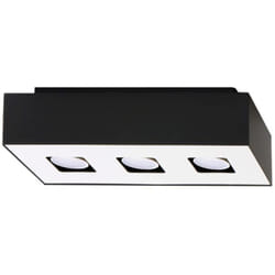 Sollux - Plafonnier Mono acier 3xGU10