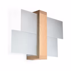 Couleur: Bois naturel Matériaux: Bois, verre Longueur: 43 Largeur: 12 Hauteur: 30 Type d'ampoule: E27 Sources lumineuses: 1 A ...