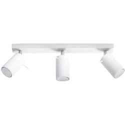 Plafonnier à 3 spots ring 3L GU10 blanc Sollux SL.0089