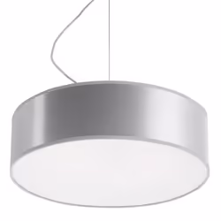 Suspension ARENA 35 - SOLLUX - Moderne Loft BOHO Design - 2 ampoules E27 - Gris