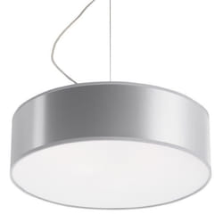 Suspension ARENA 35 - SOLLUX - Moderne Loft BOHO Design - 2 ampoules E27 - Gris