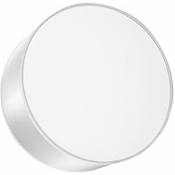 Sollux - Applique murale d'intérieur moderne grise, spot mural, lampe pvc, escalier en acier, ronde, 1x E27, PxH : 25x12 cm
