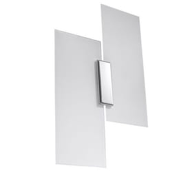 Applique Murale LED FABIANO - SOLLUX - Blanc/Chrome - 2x60W - E27