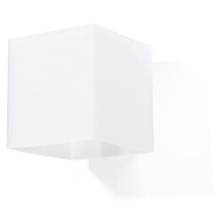 Applique Murale RICO G9 LED Moderne Loft BOHO Classic Design Couloir - Blanc - SOLLUX - 10 x 10 x 12 cm - Verre