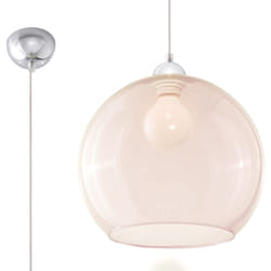 Sollux - Suspension Ball acier, verre 1xE27