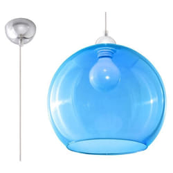 Suspension BALL E27 LED Moderne Loft BOHO Vintage Design Couloir - Bleu