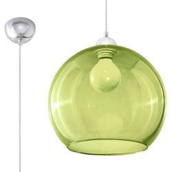 Sollux - Suspension Ball acier, verre 1xE27