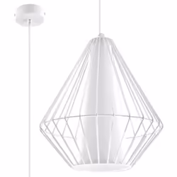 Suspension DEMI E27 LED Moderne Loft Boho Design Couloir - Blanc
