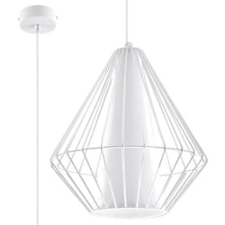 Suspension DEMI E27 LED Moderne Loft Boho Design Couloir - Blanc