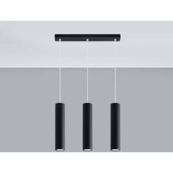 Sollux - Suspension lagos 3 noir 3x GU10 IP20 SL.0329