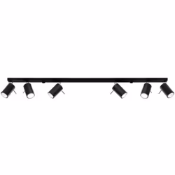 Type de lampe : plafonnier Matériau : acier Couleur : noir Dimensions du plafonnier : 118/6 cm Dimensions de l'abat-jour : 8/ ...