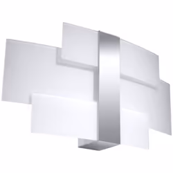 Sollux CELIA - Applique murale à 2 ampoules au fini chrome, blanc, G9 | Finition: blanc, chrome | Matériau: acier inoxydable, ...
