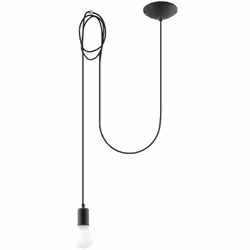 Sollux - Suspension Edison tissu, acier 1xE27